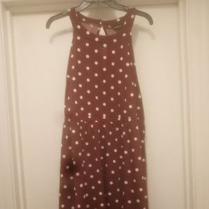 Torrid Dark Red/Burghandy Polka Dot Knit Short Dress